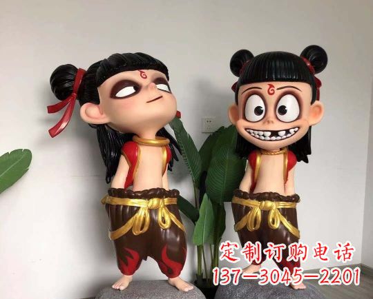 泰安玻璃钢制作的哪吒雕塑一种神奇的艺术