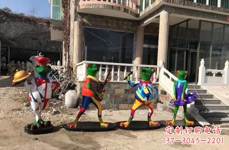 泰安玻璃钢制青蛙雕塑