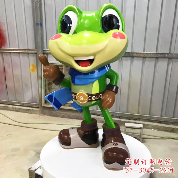 泰安玻璃钢青蛙雕塑——为商场儿童游乐场增添点缀