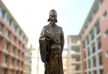泰安祖冲之雕像——传承校园历史的象征