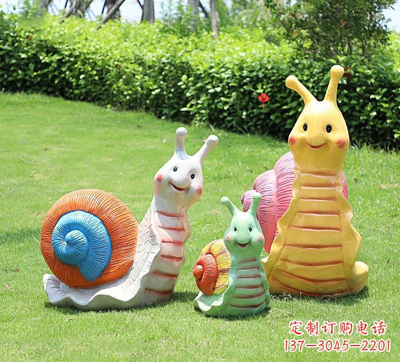 泰安玻璃钢蜗牛雕塑精美艺术品
