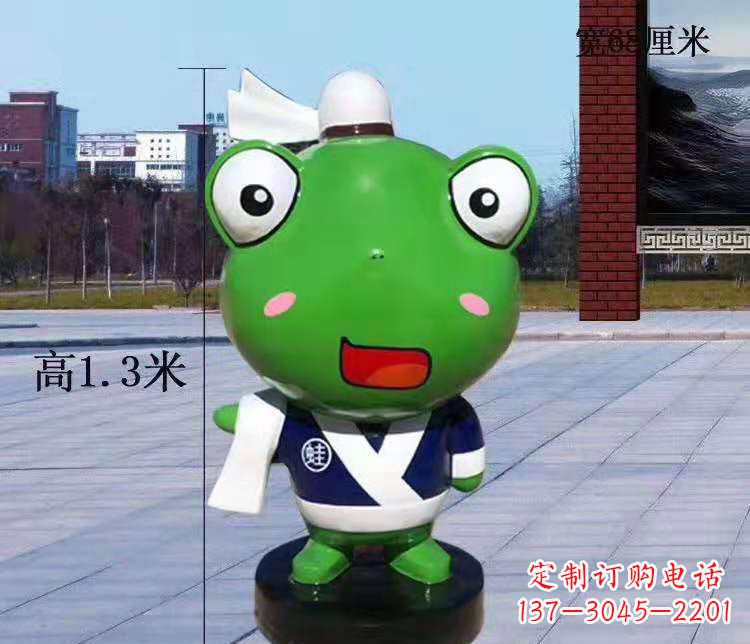 泰安玻璃钢卡通小青蛙——景观雕塑的新灵感
