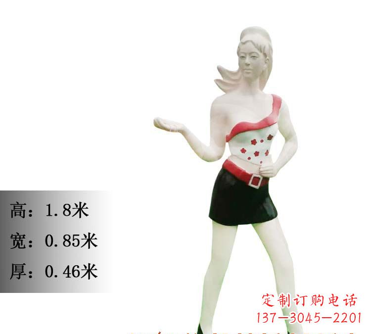 泰安玻璃钢美女雕塑精致细腻的艺术精品