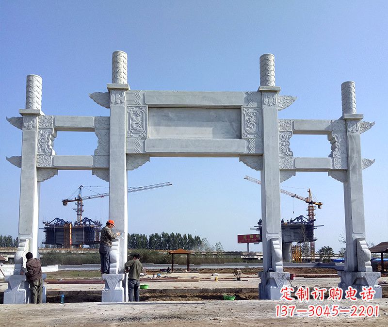 泰安玻璃钢牌坊雕塑