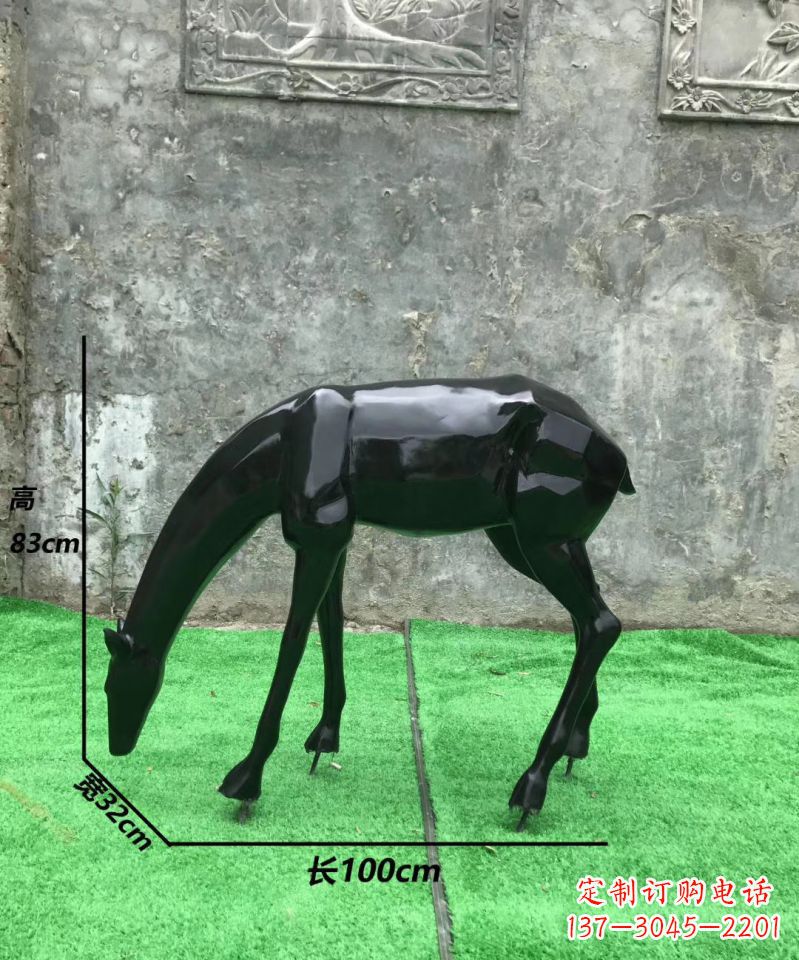 泰安玻璃钢制作的鹿雕塑
