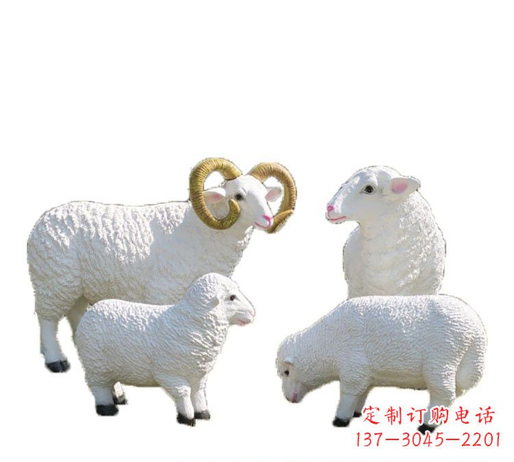 泰安玻璃钢山羊雕塑——传承藏区特色文化