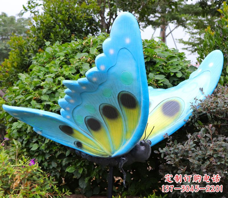 泰安玻璃钢树脂仿真蝴蝶雕塑