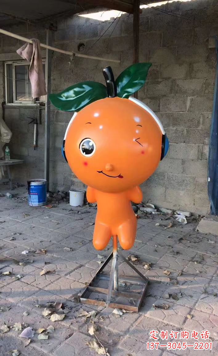 泰安玻璃钢水果卡通雕塑
