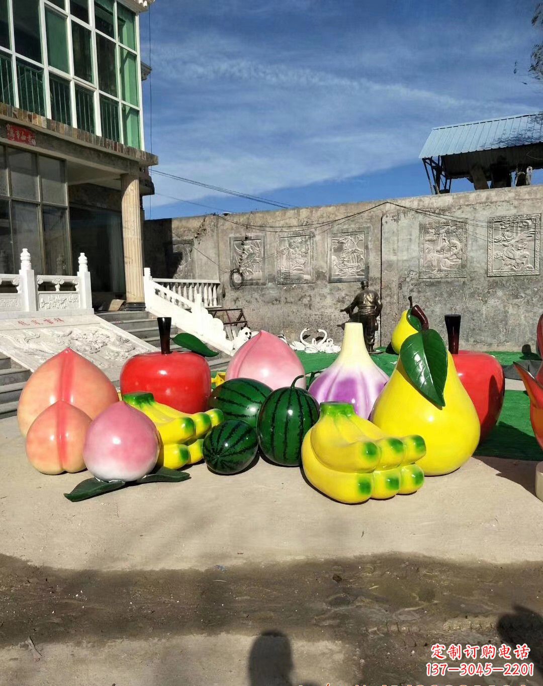 泰安玻璃钢水果景观雕塑