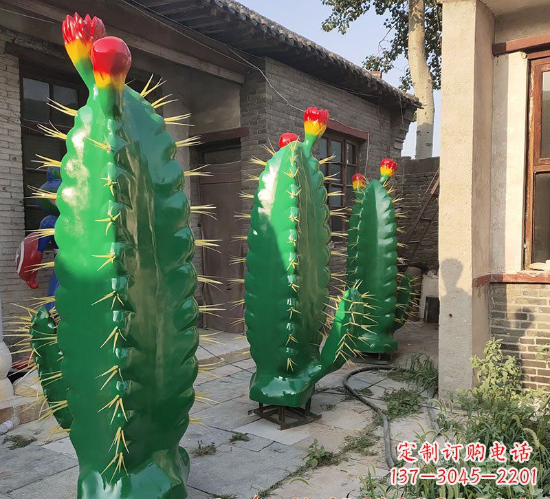 泰安仙人掌雕塑玻璃钢的艺术精品