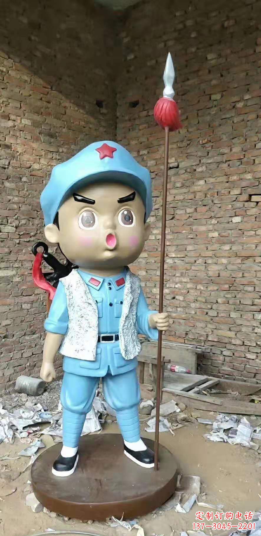 泰安红军雕塑弘扬伟大革命精神