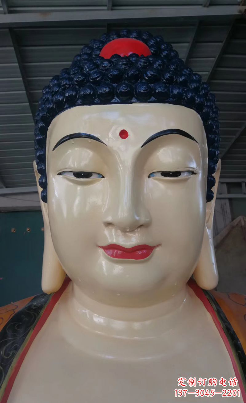 泰安玻璃钢宗教庙宇如来雕像宗教文化的艺术精粹