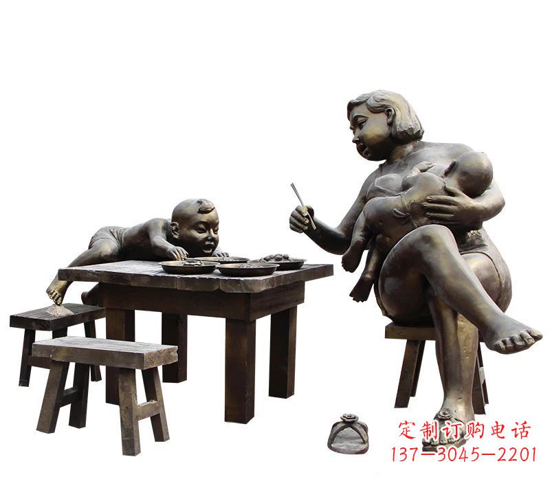 泰安母爱雕塑儿童公园中的精美雕塑