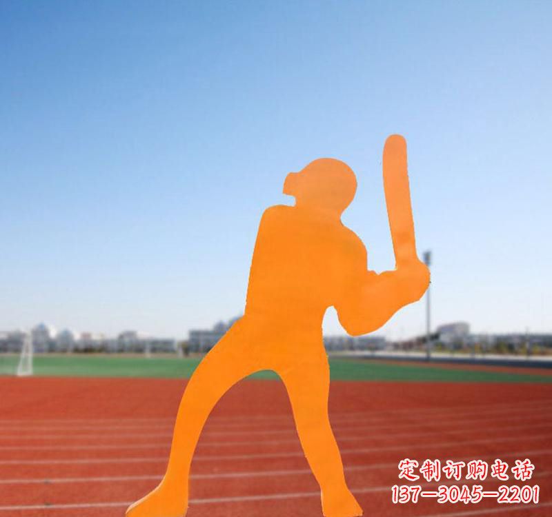 泰安棒球运动人物雕塑传承棒球精神
