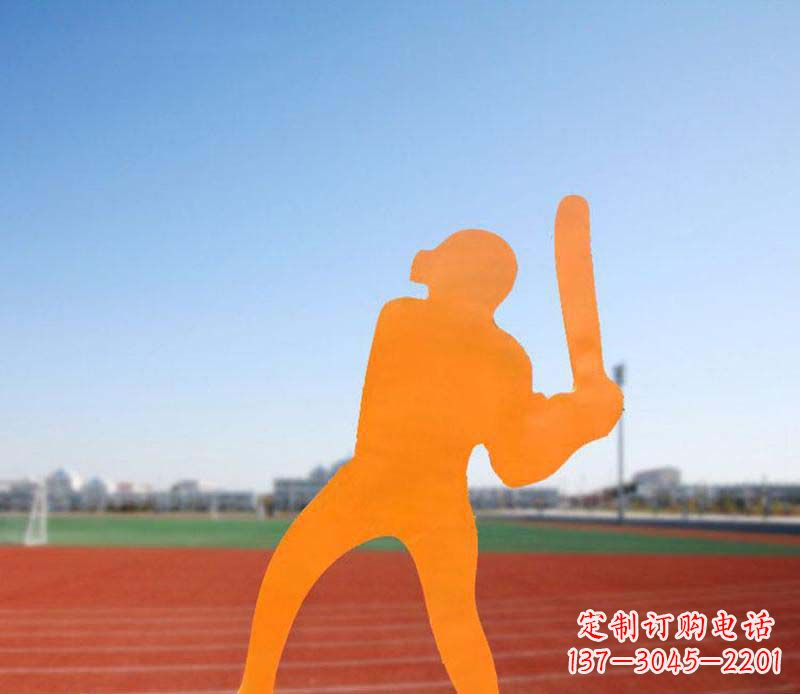 泰安不锈钢棒球雕塑精美的艺术品