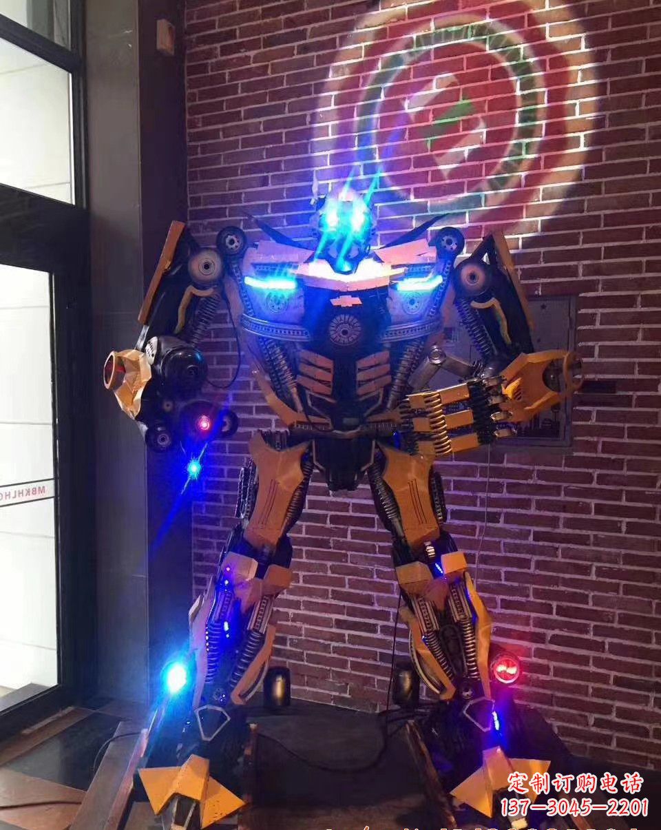 泰安不锈钢变形金刚雕塑经典改造