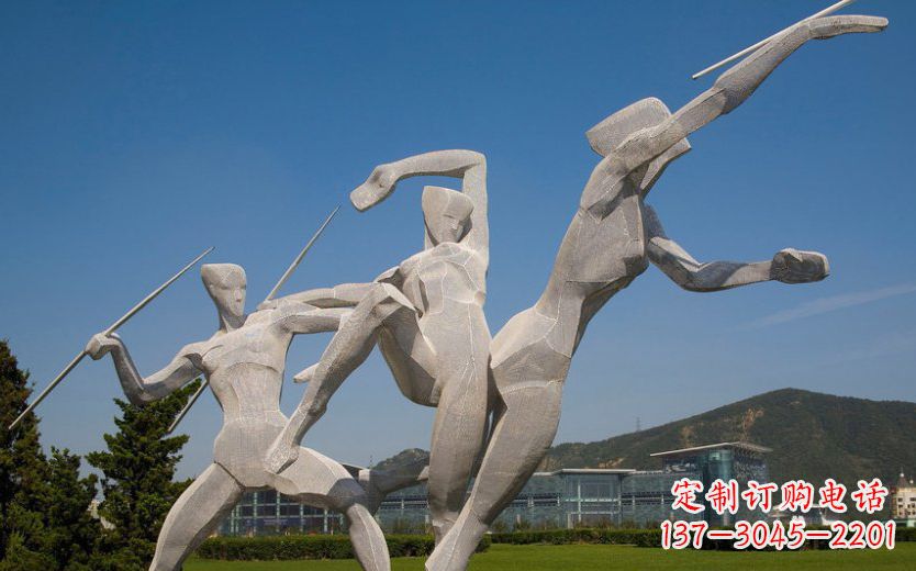 泰安不锈钢标枪雕塑一种新型的艺术形式