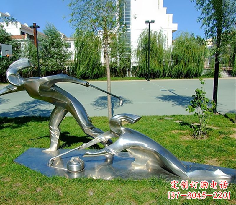 泰安不锈钢冰壶雕塑艺术与实用的完美结合