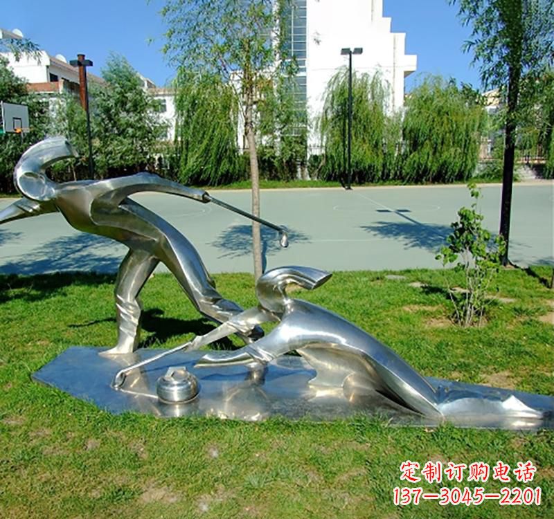 泰安不锈钢冰壶雕塑——一种艺术形式