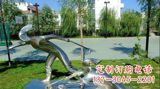 泰安不锈钢冰壶运动雕塑