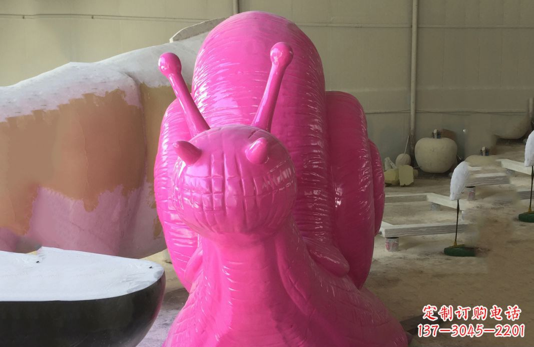 泰安不锈钢彩绘蜗牛公园景观雕塑