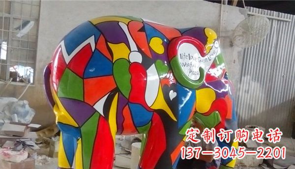 泰安不锈钢大象雕塑点缀景观的精美艺术品