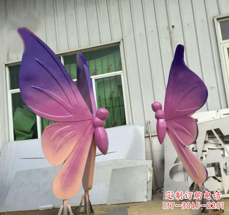 泰安不锈钢彩色蝴蝶雕塑