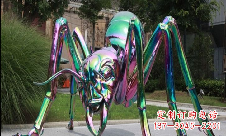 泰安不锈钢彩色蚂蚁公园景观雕塑