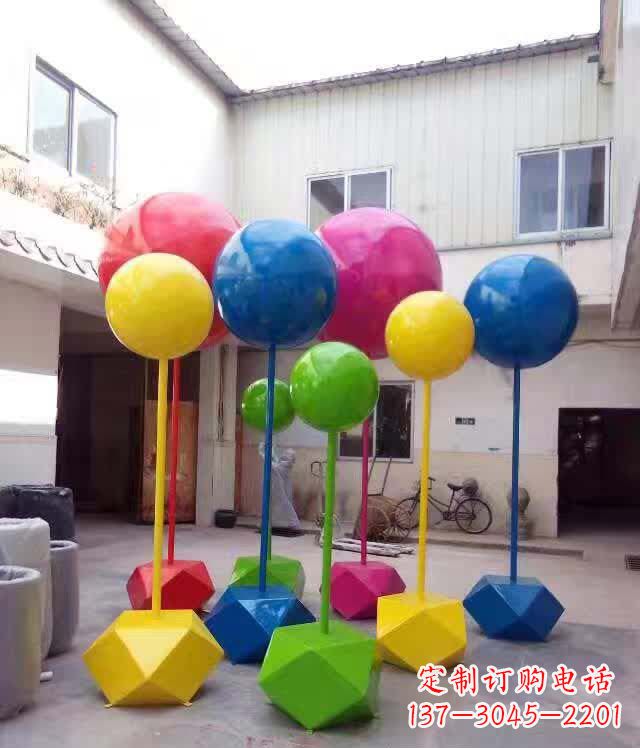 泰安不锈钢彩色气球雕塑艺术的绚丽缤纷