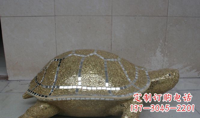 泰安不锈钢彩银乌龟公园景观雕塑