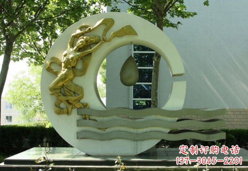 泰安不锈钢嫦娥奔月雕塑——传承中华文化