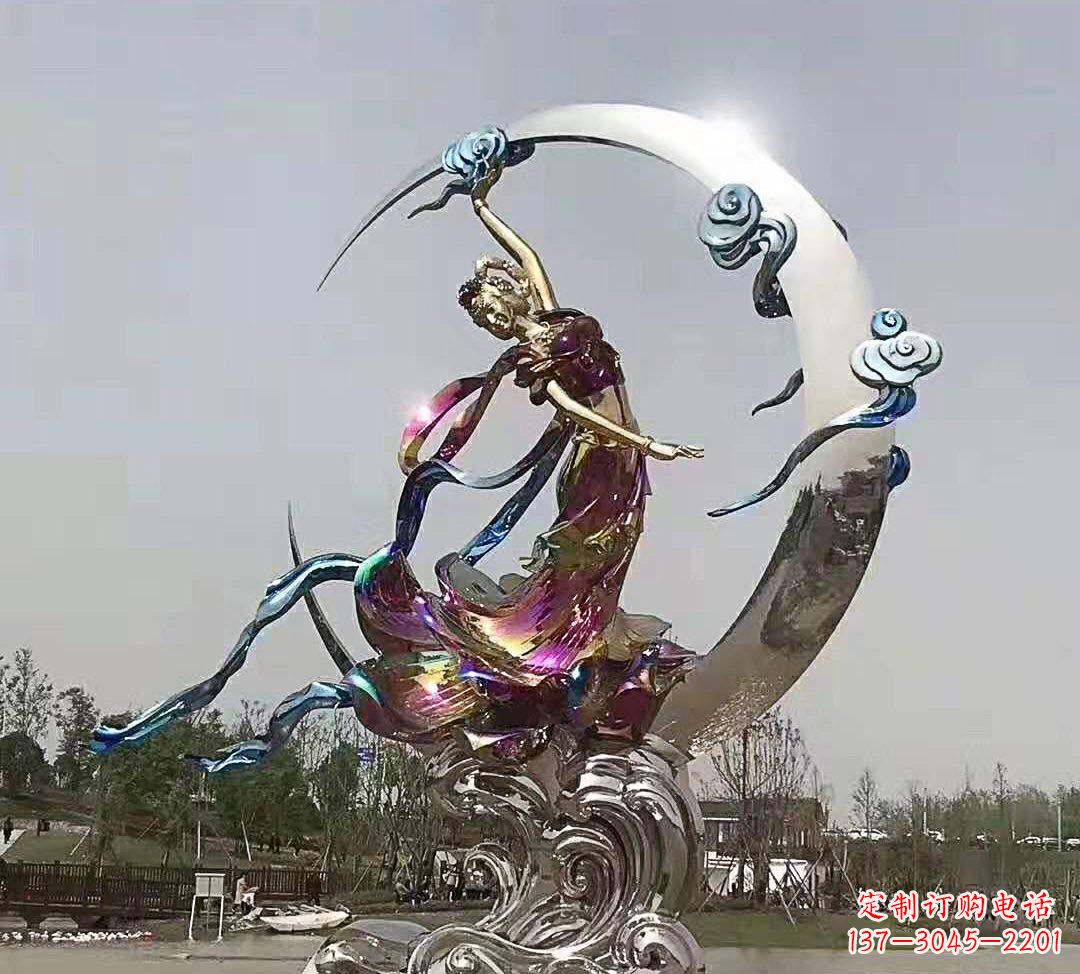 泰安不锈钢嫦娥奔月雕塑