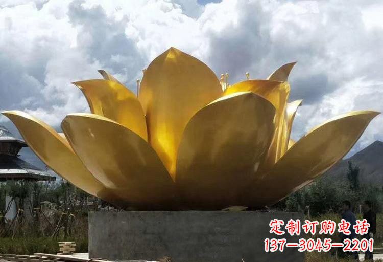 泰安不锈钢莲花雕塑——精美绝伦