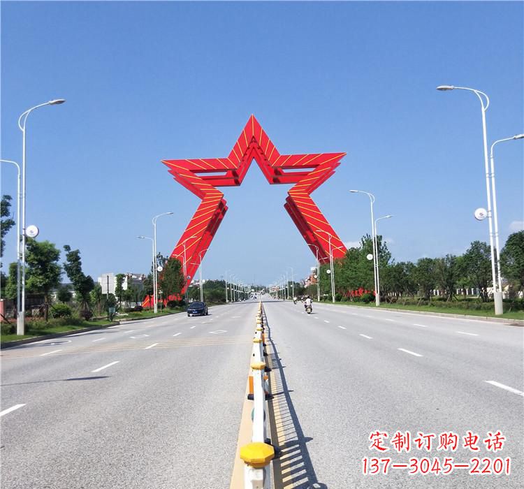 泰安不锈钢城市拱门雕塑