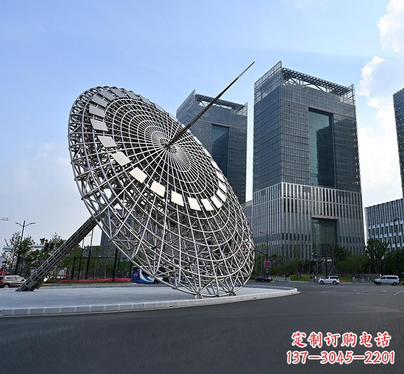 泰安不锈钢城市璀璨的摩天轮雕塑
