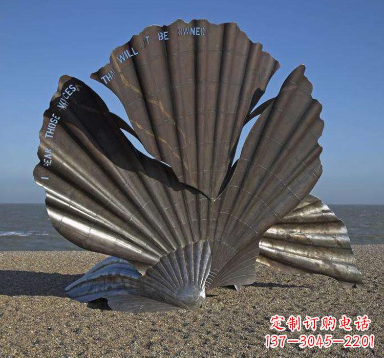 泰安不锈钢城市的扇贝雕塑——一座海洋文化的象征