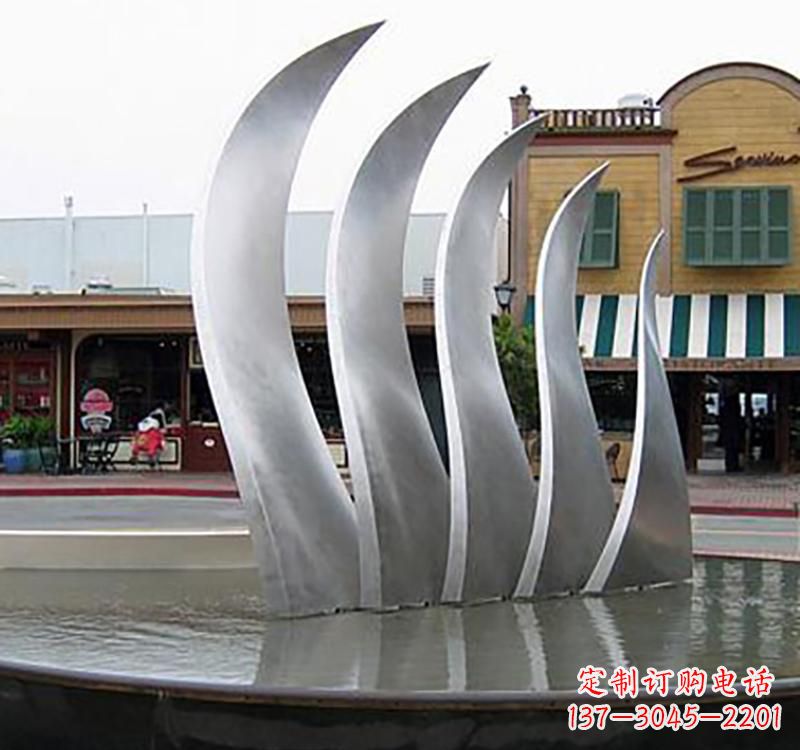 泰安不锈钢城市艺术翅膀雕塑羽翼展翔