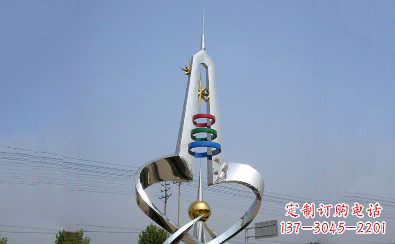 泰安不锈钢材质的避雷针雕塑