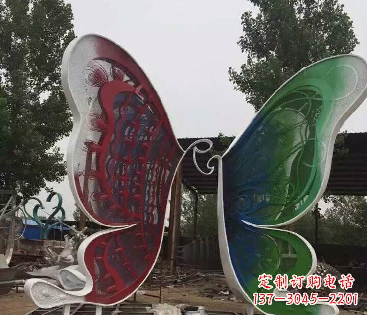 泰安不锈钢蝴蝶公园动物雕塑