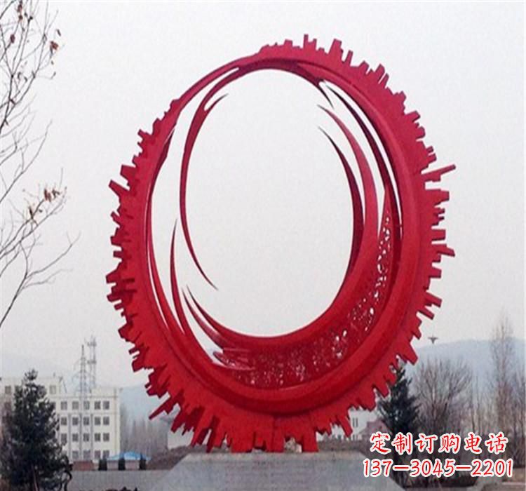 泰安不锈钢抽象齿轮雕塑