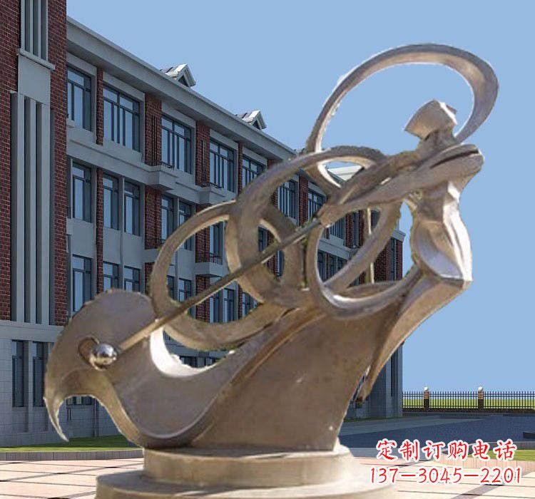 泰安不锈钢制作的高尔夫球雕塑