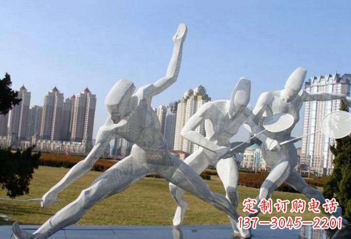 泰安精致不锈钢羽毛球雕塑