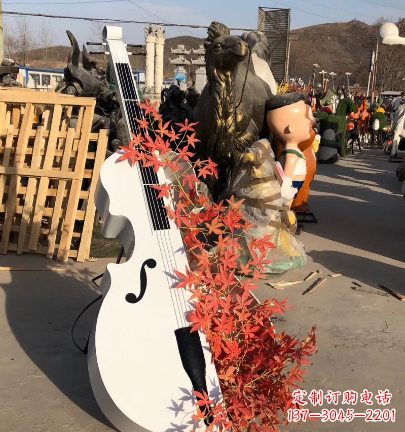 泰安不锈钢大提琴雕塑—精致的艺术精品