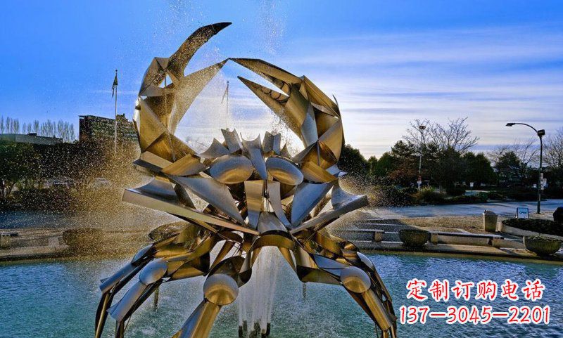 泰安精美不锈钢螃蟹雕塑