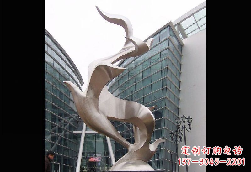 泰安精美的不锈钢大雁雕塑