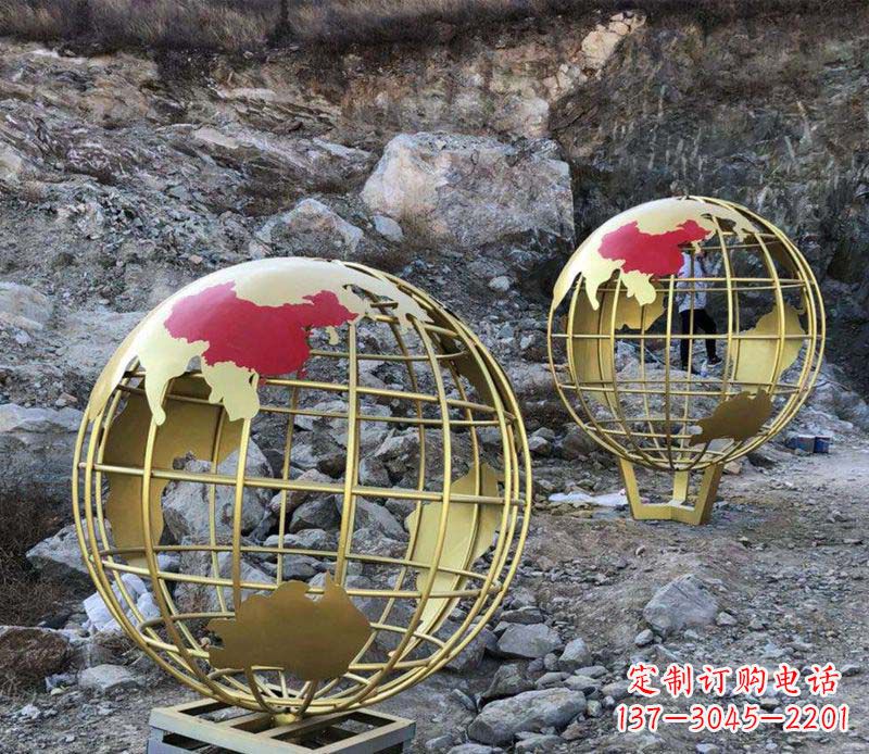 泰安不锈钢制作的地球雕塑
