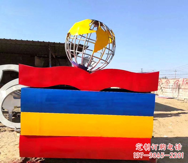 泰安不锈钢地球雕塑——象征地球的美丽与和谐