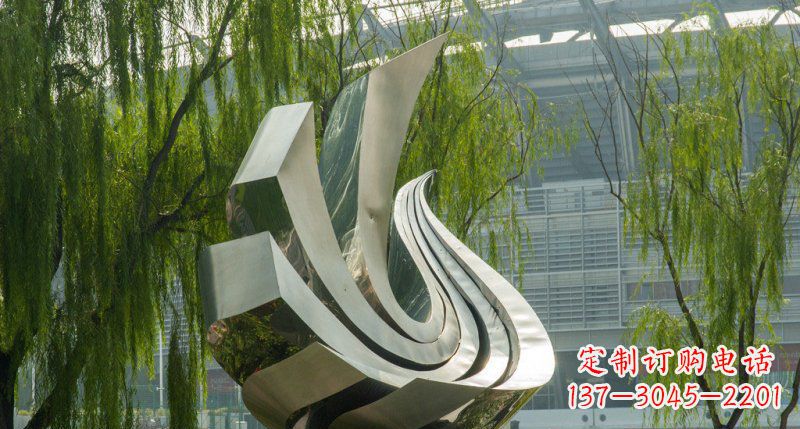 泰安不锈钢凤凰雕塑美丽的象征