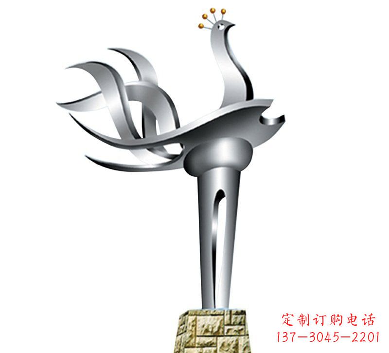 泰安不锈钢抽象凤凰设计图