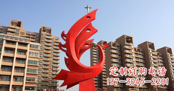 泰安凤凰灿烂的不锈钢雕塑